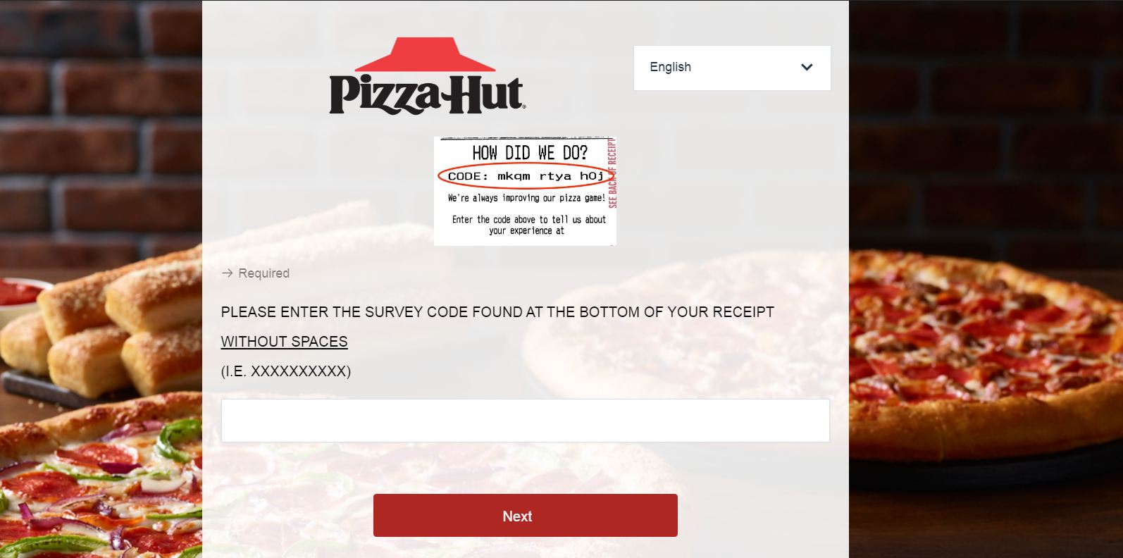 Tellpizzahut.com - Official Pizza Hut Survey to Get Instant $10 Off